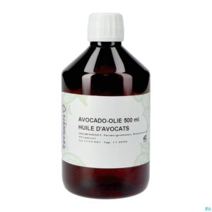 Packshot Sjankara Avocado Plant. Olie 500ml
