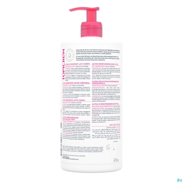 Packshot Topicrem Um Hydraterende Lichaamsmelk 1000ml