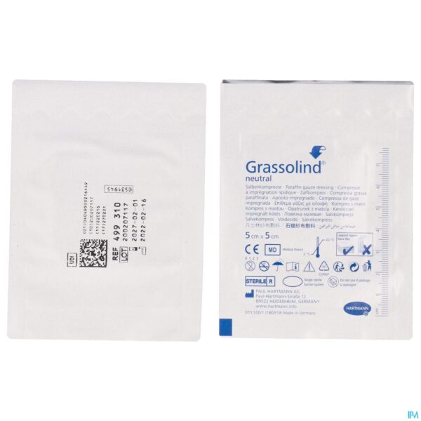 Productshot Hartmann Grassolind 5x5cm St. 10 P/s