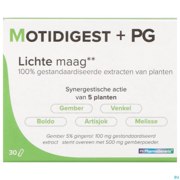 Packshot Motidigest+ Pharmagenerix Caps 30