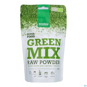 Packshot Purasana Vegan Green Mix Pdr 200g Be-bio-02