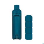 Productshot Yos Water Bottle & Pill Box Daily Bold Blue