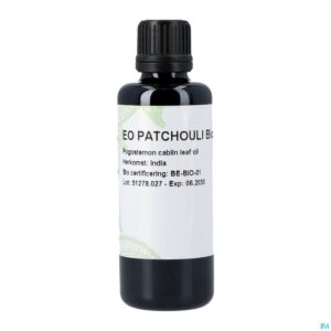 Packshot Sjankara Patchouli Ess. Olie Bio 50ml