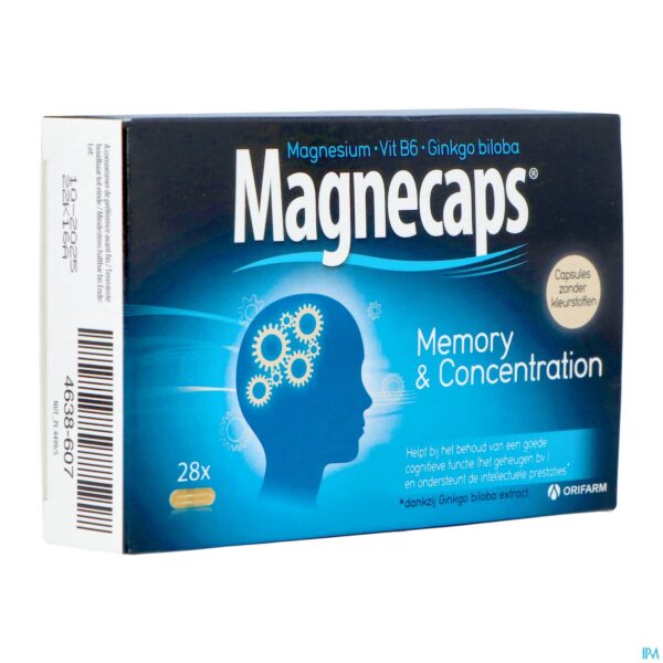 Packshot Magnecaps Memory & Concentration Caps 28 Nf Packshot Magnecaps Memory & Concentration Caps 28 Nf
