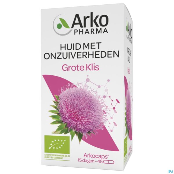 Packshot Arkocaps Grote Klis Bio 45