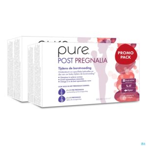 Packshot Pure Post Pregnalia Tabl 2x30 + Softcaps 30 Promo