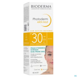 Packshot Bioderma Photoderm Akn Mat Spf30 Fluide Nf 40ml