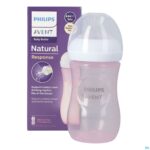 Productshot Philips Avent Natural 3.0 Zuigfles Roze 260ml