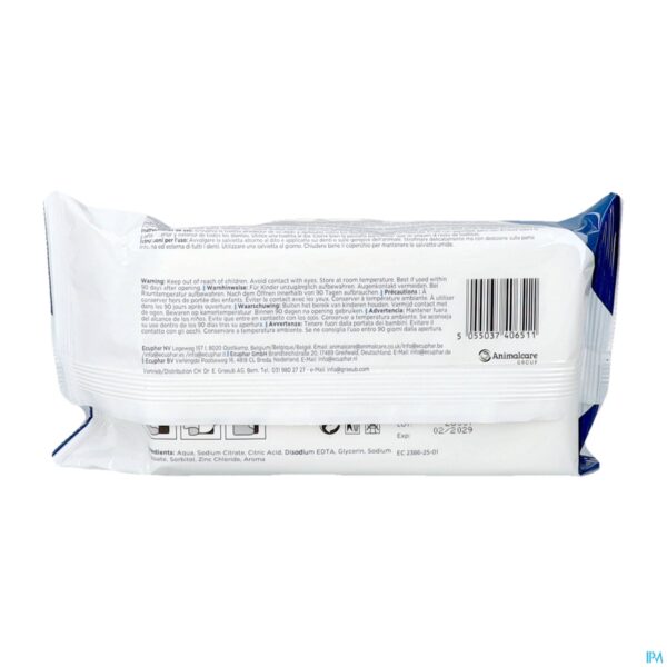 Packshot Plaqtiv+ Oral Care Wipes Vanilla 60
