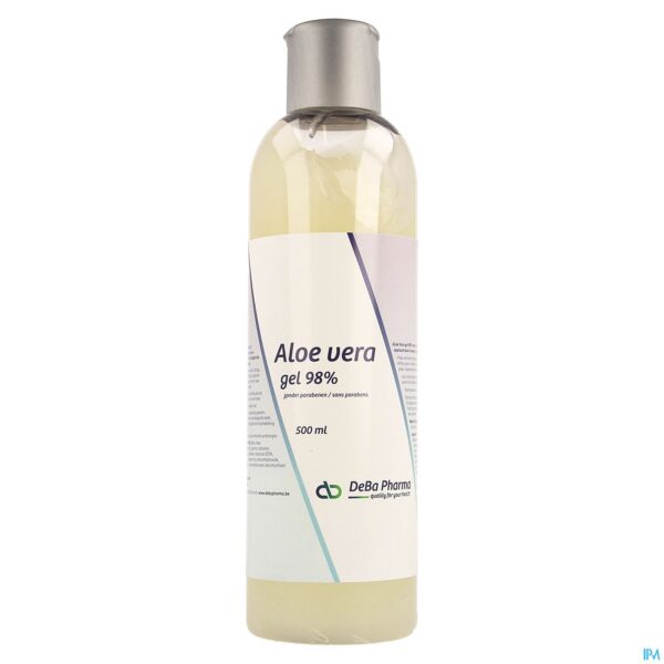 Packshot Aloe Vera Gel 98% 500ml Deba