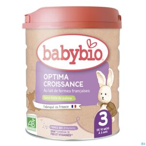 Packshot Babybio Optima 3 Peutermelk 800g