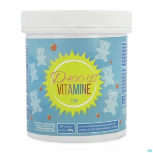 Productshot Vitamine D Cbf 400ie Beertje Aardbei 150