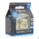 Packshot Difrax Fopspeen Natural 12m+ Uni/pure Assorti