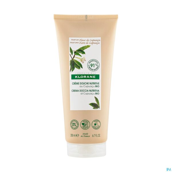 Packshot Klorane Lichaam Douchecr Cupuacubloem 200ml Nf