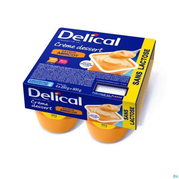 Packshot Delical Creme Dessert Hp-hc Z/lact.abrik 4x125g Nf Packshot Delical Creme Dessert Hp-hc Z/lact.abrik 4x125g Nf