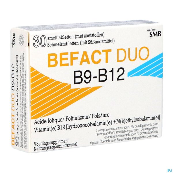 Packshot Befact Duo - 30 Sublinguale smelttabletten