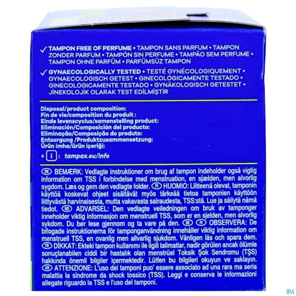 Packshot Tampax Compak Super 26