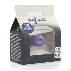 Packshot Difrax Fopspeen Natural 0-6m Special Ed. Lavendel