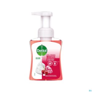 Packshot Dettol Zachte Mousse Roos&kersenbloem Geur 250ml