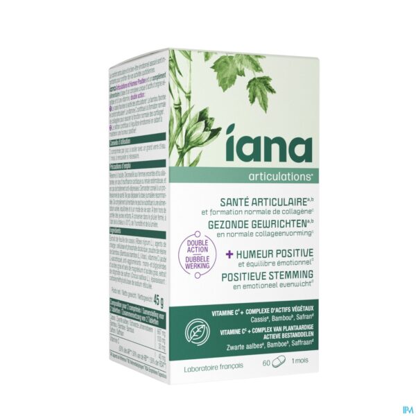 Packshot Iana Gezonde Gewrichten & Positieve Stemm. Tabl 60 Packshot Iana Gezonde Gewrichten & Positieve Stemm. Tabl 60