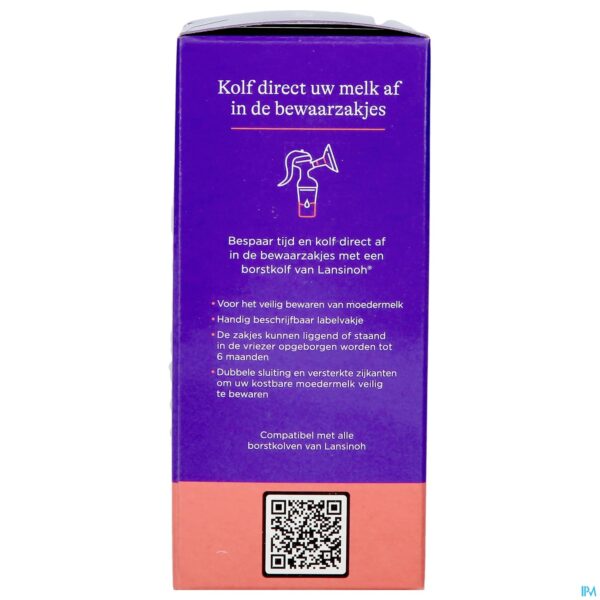 Packshot Lansinoh Bewaarzakjes Moedermelk 50 40056