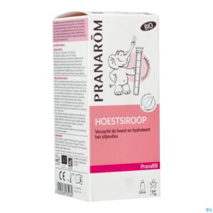 Packshot Pranarom Pranabb Keelsiroop Bio Droge Hoest 100ml