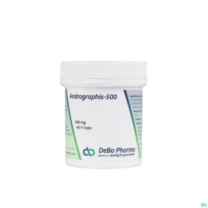 Packshot Andrographis-500 V-caps 60 Deba
