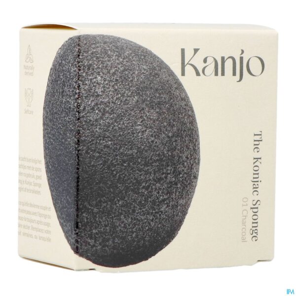 Packshot Kanjo The Konjac Sponge 01 Charcoal