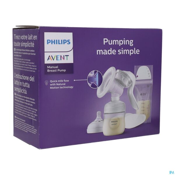 Packshot Philips Avent Manuele Borstkolf Set
