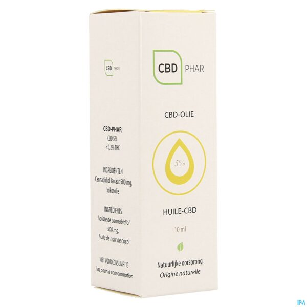 Packshot Cbd-olie 5% 10ml Cbd-phar