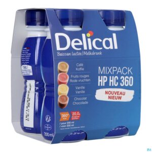 Packshot Delical Hphc 360 Mixpack 4x200ml