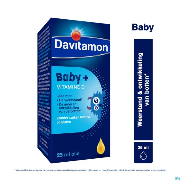 Packshot Davitamon Baby Vitamine D Olie 25ml