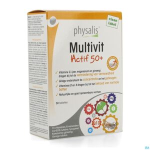 Packshot Physalis Multivit Actif 50+ Comp 30