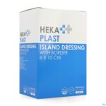 Packshot Hekaplast Border Eilandpleister Steriel 6x10cm 50