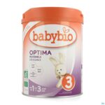 Packshot Babybio Optima 3 Peutermelk 800g