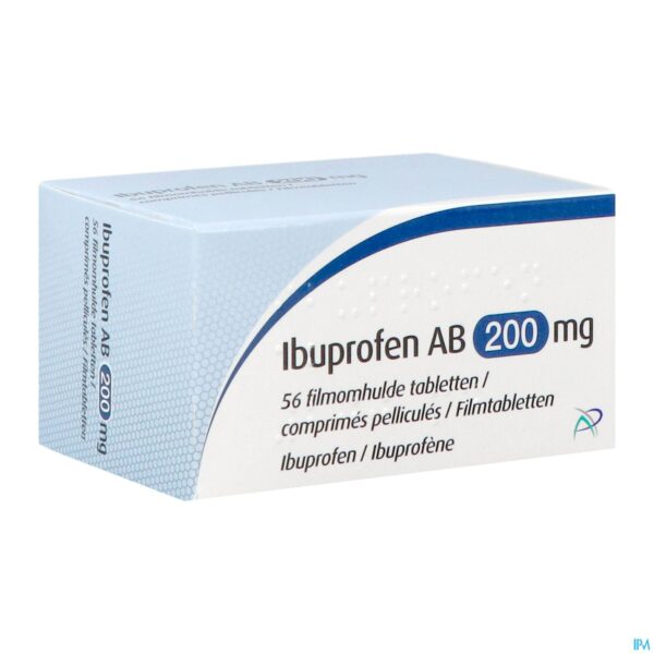 Packshot Ibuprofen AB 200mg Filmomh Tabl 56 Packshot Ibuprofen AB 200mg Filmomh Tabl 56