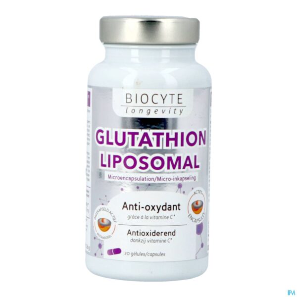 Packshot Biocyte Glutathion Liposomal Caps 30
