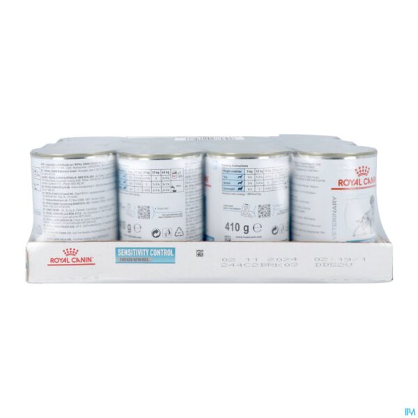 Packshot Royal Canin Dog Sensi.contr.chick&rice Wet 12x410g