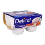 Packshot Delical Le Brasse Aardbei 4x200g