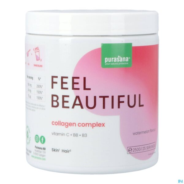 Packshot Purasana Beauty Collagen Watermelon Pot Pdr 250g