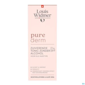 Packshot Widmer Purederm Zuiverende Tonic Zonder Alcohol Zonder Parfum 200ml