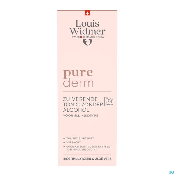 Packshot Widmer Purederm Zuiverende Tonic Zonder Alcohol Zonder Parfum 200ml