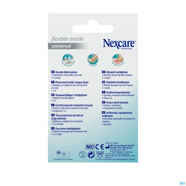 Packshot Nexcare 3m Flexible Textile Universal Rol 1mx6cm