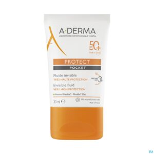Packshot Aderma Protect Pocket Fluide Onzichtb. Spf50+ 30ml