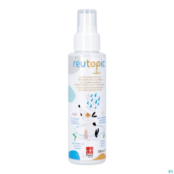 Packshot Reutopic Vochtinbrengende Lotion Hondenhuid 100ml Packshot Reutopic Vochtinbrengende Lotion Hondenhuid 100ml