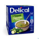 Packshot Delical Soupe Veloute Legumes Verts 4x200ml