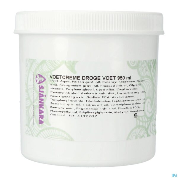 Packshot Sjankara Creme Droge Voet 950ml