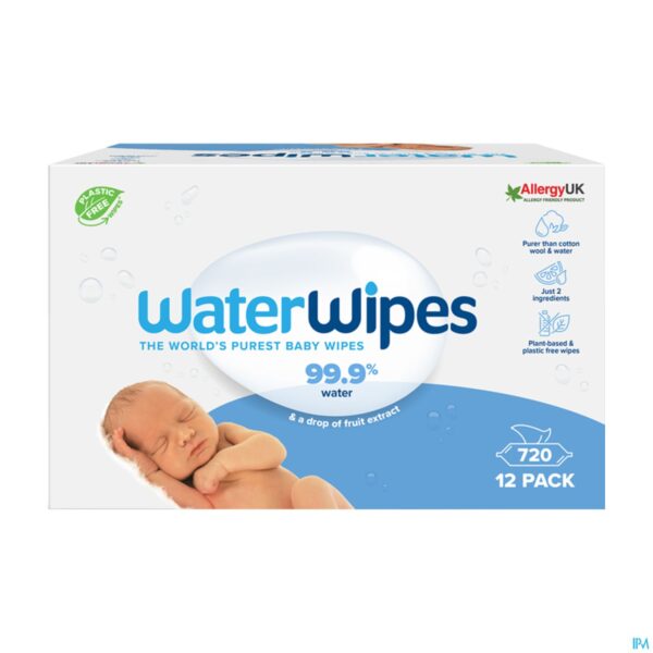 Packshot Waterwipes Biologisch Afbreekbare Doekjes 720