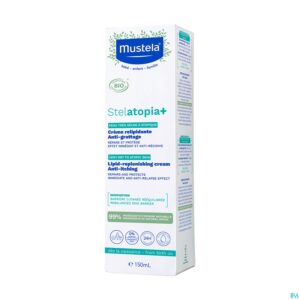 Packshot Mustela Pa Stelatopia+ Herstellende Cr A/jeuk150ml