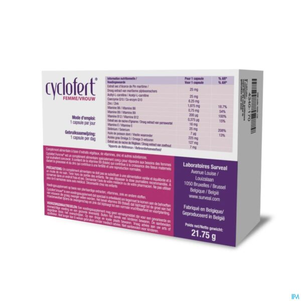 Packshot Cyclofert F Caps 30